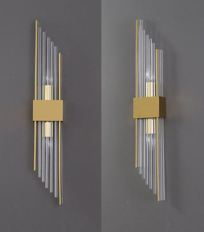 RadiantCrown – Gold Crystal Wall Lamp with Durable Build