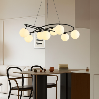 Scandinavian Retro Black Chandeliers 4