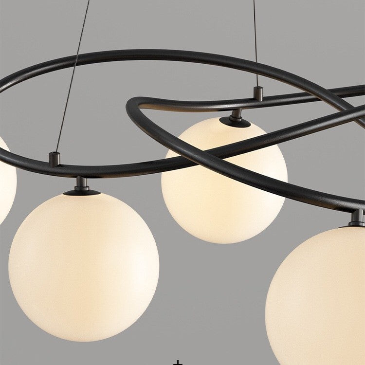 Scandinavian Retro Black Chandeliers 5