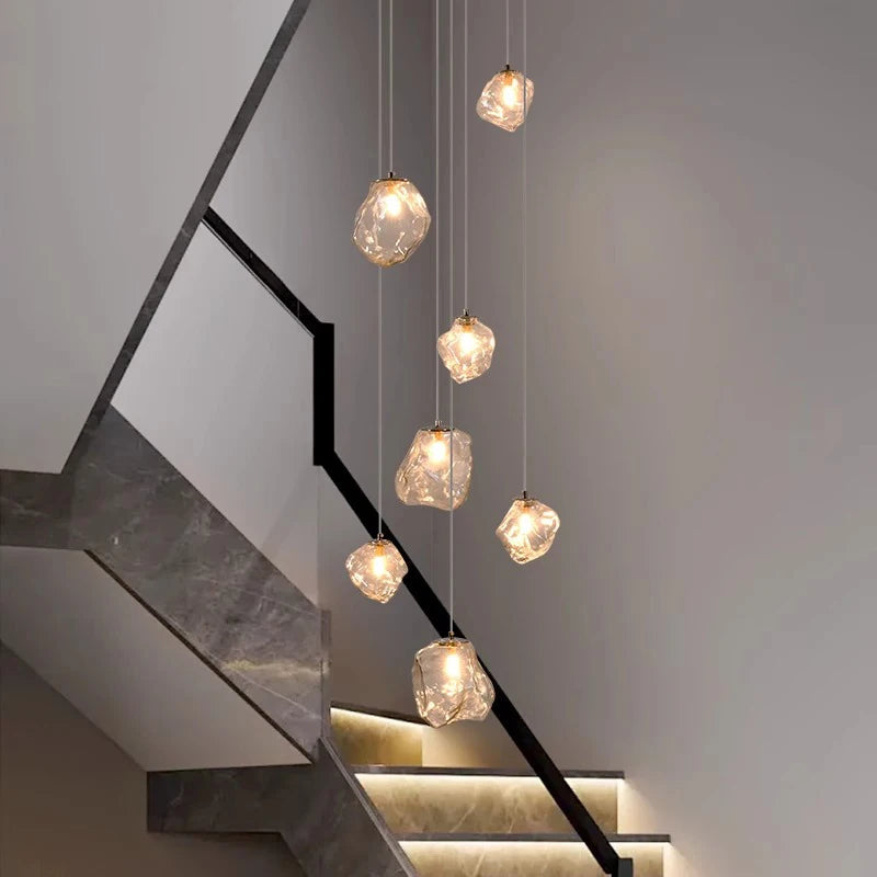 Scandinavian Villa Staircase Chandelier 0