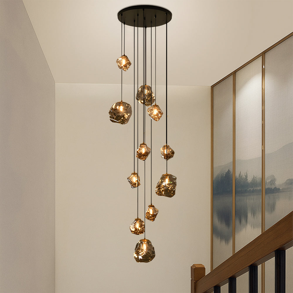 Scandinavian Villa Staircase Chandelier 4