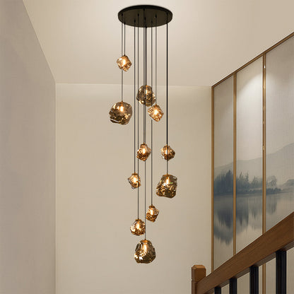 Scandinavian Villa Staircase Chandelier 4