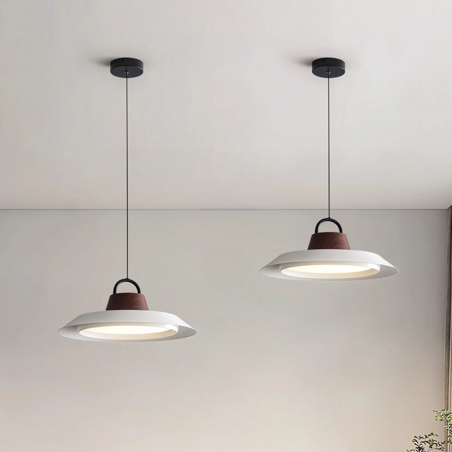 Scandinavian Wood/Metal Pendant Lamp 2