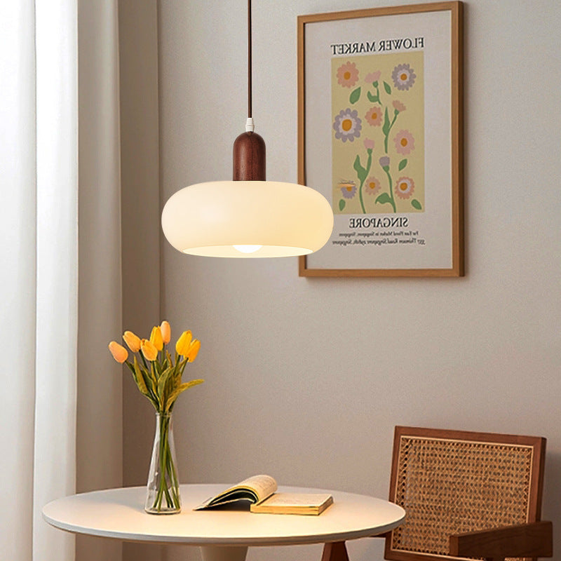 Scandinavian cream pendant lamp 0