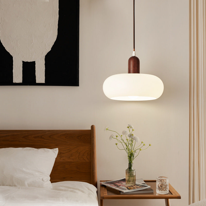Scandinavian cream pendant lamp 1