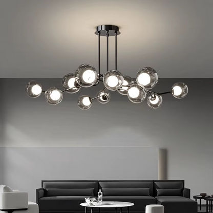 Scandinavian glass ceiling lamp 2
