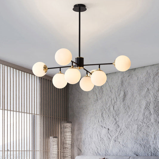 Scandinavian glass chandelier 0