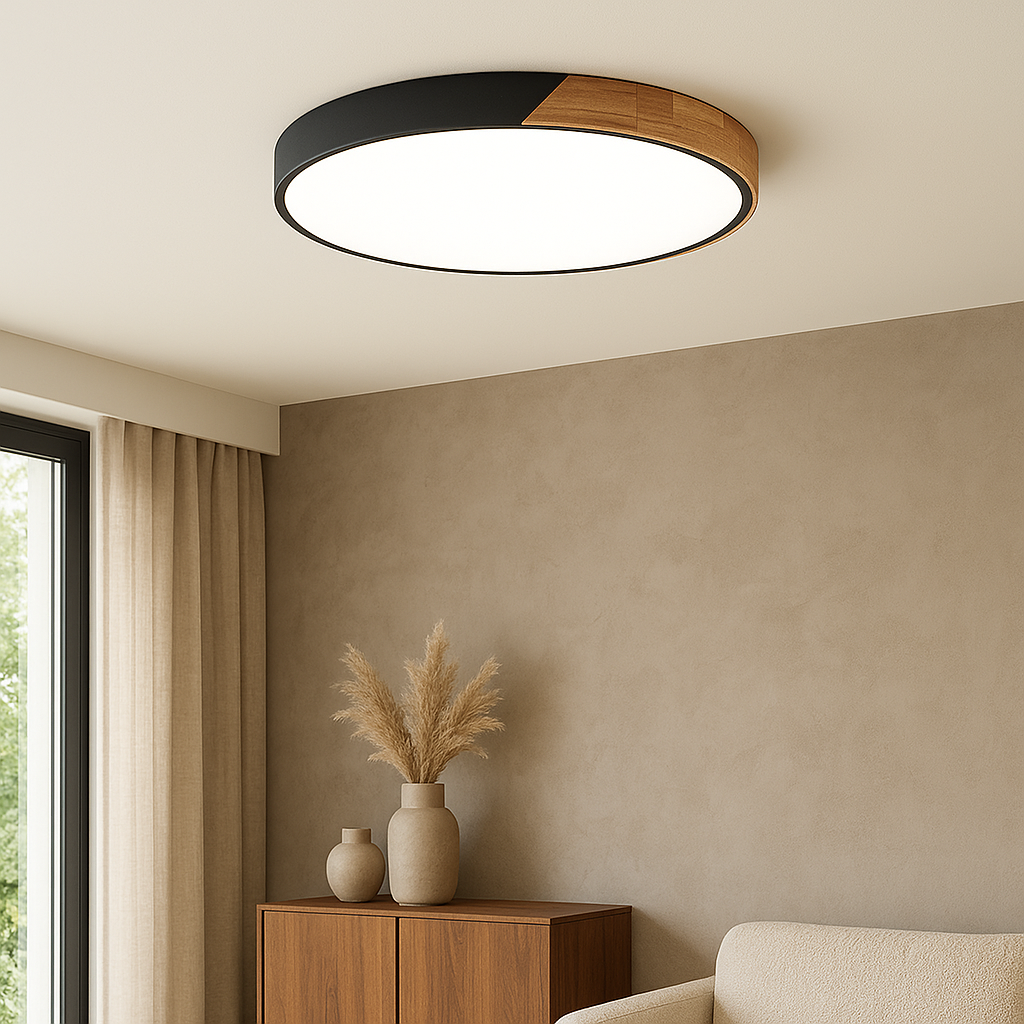 Scandinavian wooden ceiling lamp 0