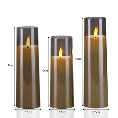 GlowLux - Decorative LED Flickering Candle Set