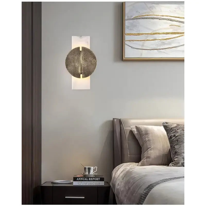 RockLuxe – Elegant Marble Wall Lamp with Timeless Charm