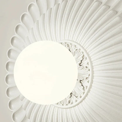 LaitGlow – French Round Milk White Wall Lamp for Elegant Spaces