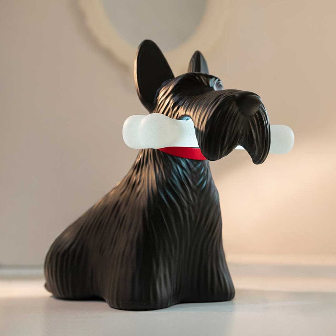 PuppyShine – Lámpara de Mesa LED de Perro Scottie Juguetón