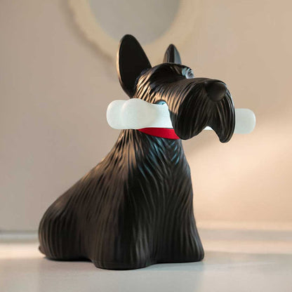 PuppyShine – Lámpara de Mesa LED de Perro Scottie Juguetón