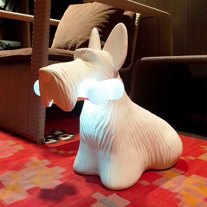 PuppyShine – Lámpara de Mesa LED de Perro Scottie Juguetón