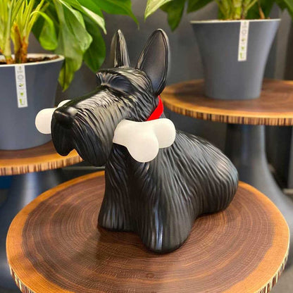 PuppyShine – Lámpara de Mesa LED de Perro Scottie Juguetón