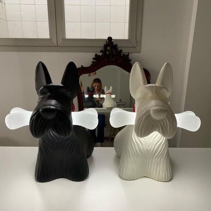 PuppyShine – Lámpara de Mesa LED de Perro Scottie Juguetón