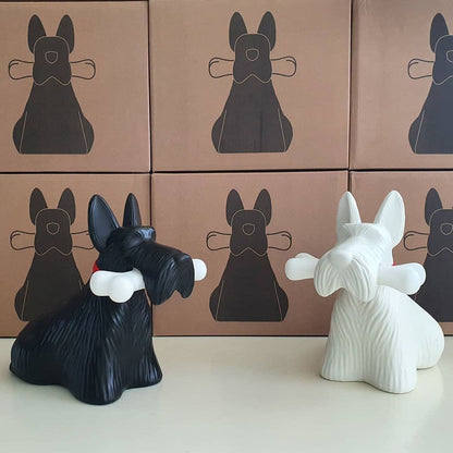 PuppyShine – Lámpara de Mesa LED de Perro Scottie Juguetón