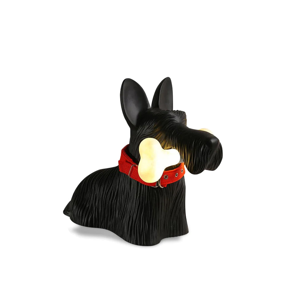 PuppyShine – Lámpara de Mesa LED de Perro Scottie Juguetón