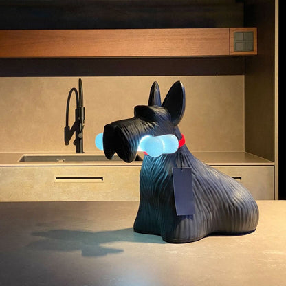 PuppyShine – Lámpara de Mesa LED de Perro Scottie Juguetón