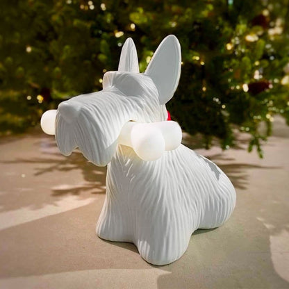 PuppyShine – Lámpara de Mesa LED de Perro Scottie Juguetón