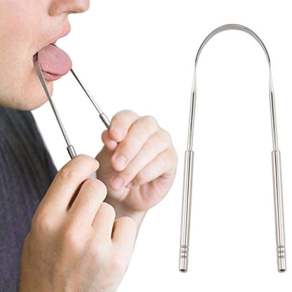 ScrapEMaster Tongue Cleaner – Stainless steel tongue scraper for fresh breath and oral hygiene 0
