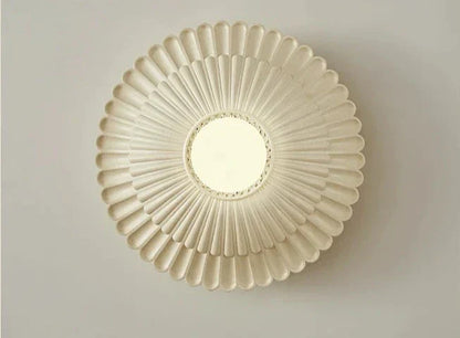 LaitGlow – French Round Milk White Wall Lamp for Elegant Spaces