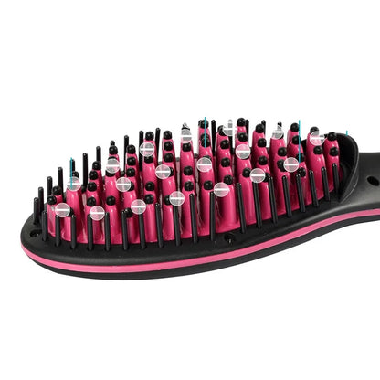 GlamComb - Electric Heated Straightener Brush