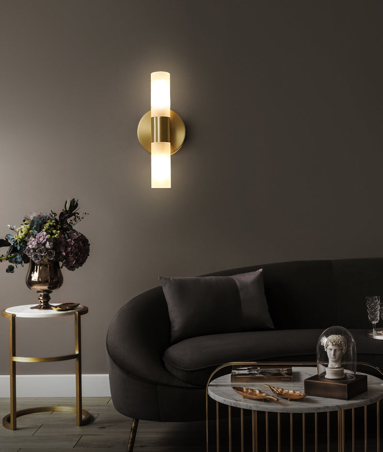 EliteLume – Minimalist Gold Wall Lamp with Energy-Efficient LED