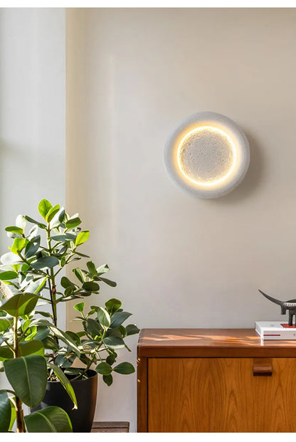 ZenMoon - Wabi Sabi Lunar Wall Lamp