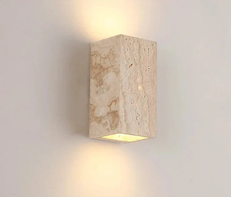 CitrusBeam - Luz de pared amarilla de piedra