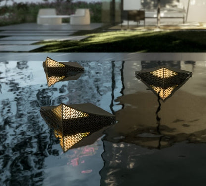 EdgeGlow – Contemporary Solar Pyramid Wall Light