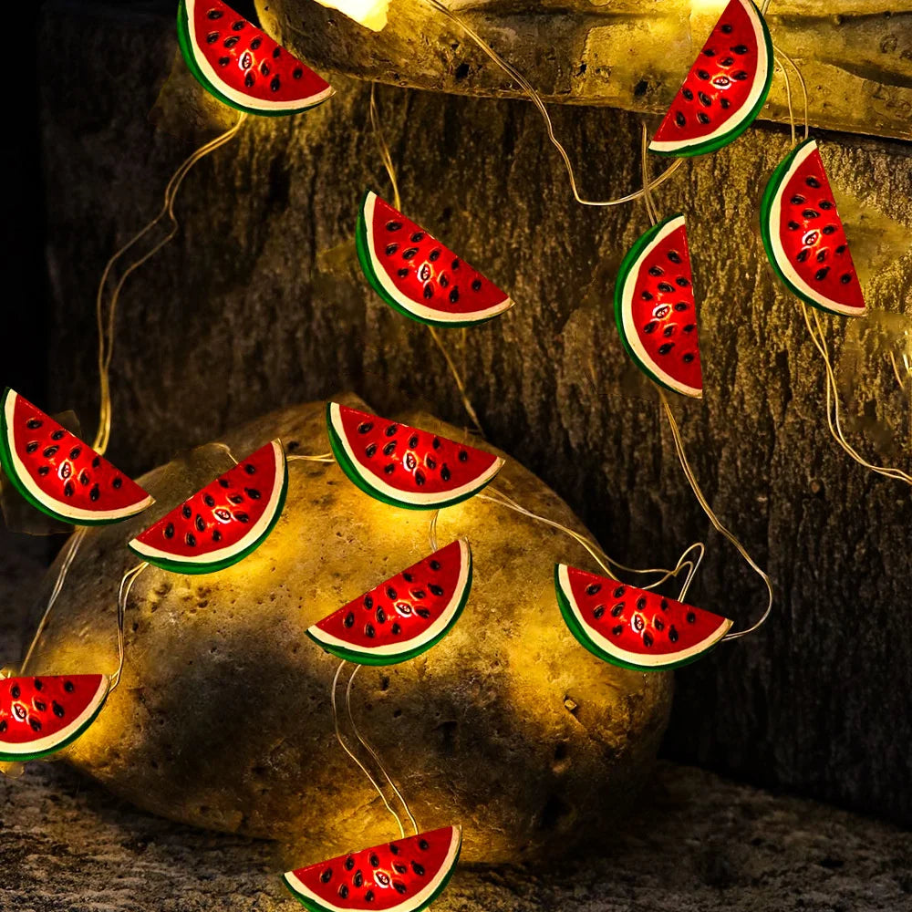 Watermelon String Lights - 20 LED Outdoor Party Lights for Summer Decor-2