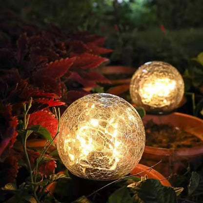 Elegant Solar Garden Lamp - Automatic Outdoor Lights with Crystal Design-4