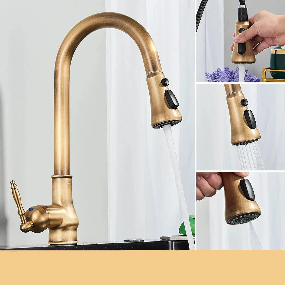 TimelessTap - Classic Brass Kitchen Faucet