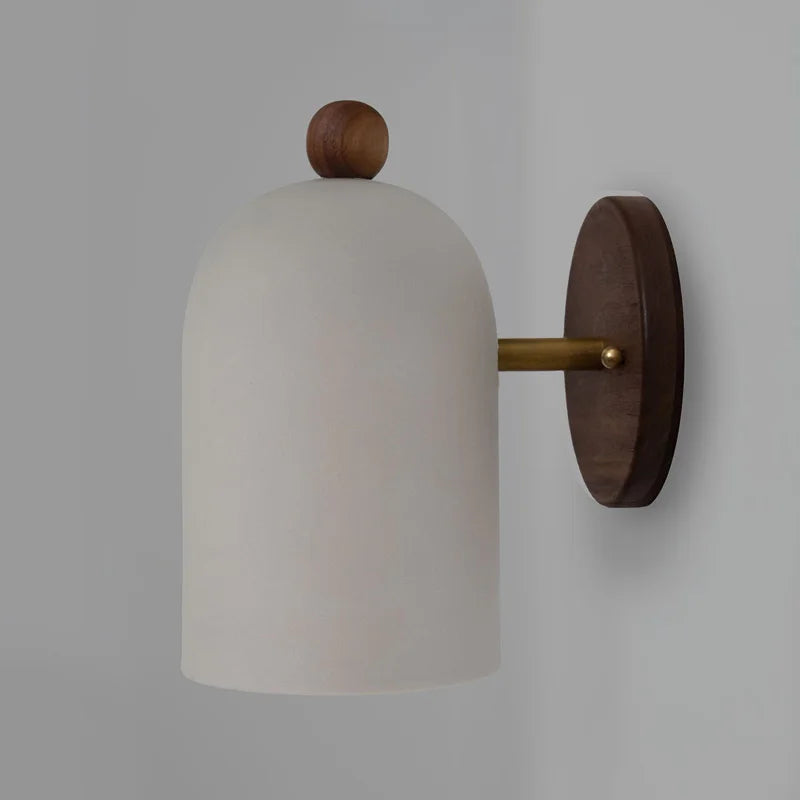 TimberSoul – Wabi-Sabi Walnut Wall Lamp for Natural Ambience
