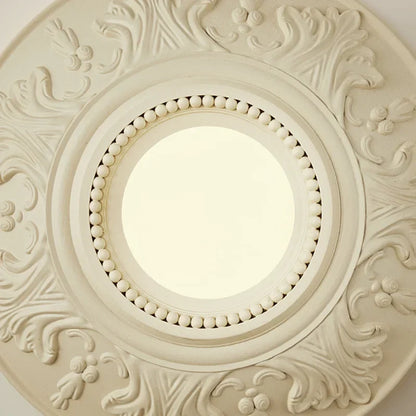 ParisAura – Vintage White Round Lamp for Sophisticated Rooms