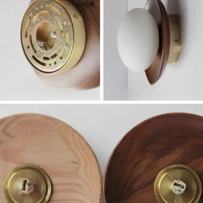 WalnutEdge – Luxurious Wall Light with Walnut Wood Accents