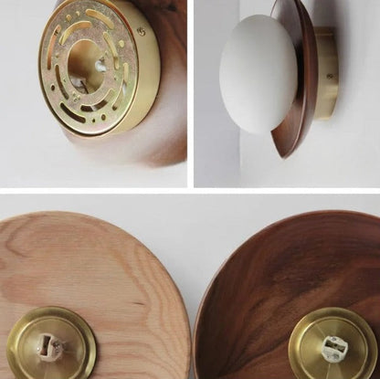 WalnutEdge – Luxurious Wall Light with Walnut Wood Accents