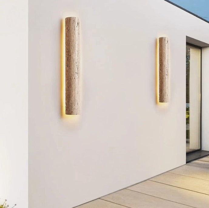 TravertineLume – Weatherproof Wall Lamp