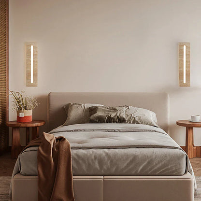 ZenAura – Wabi Sabi Wall Lamp with Marble Accents