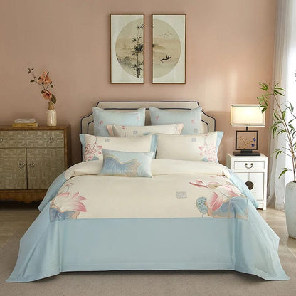 BlueTranquil - Egyptian Cotton Bed Linen Set