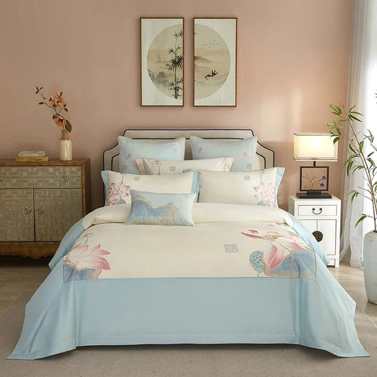 BlueTranquil - Egyptian Cotton Bed Linen Set