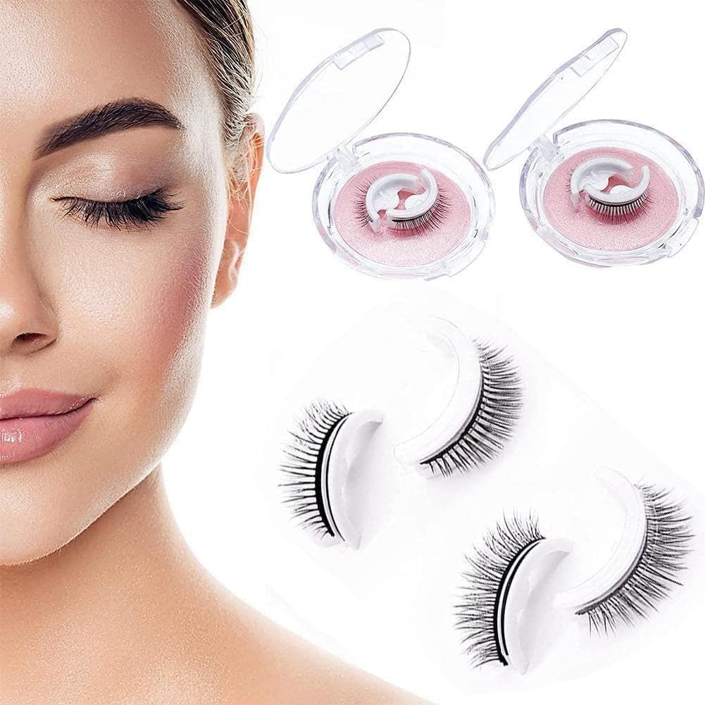 Self-Adhesive Reusable Eyelashes - Effortless Glamour, Allergy-Friendly, Easy Application-4