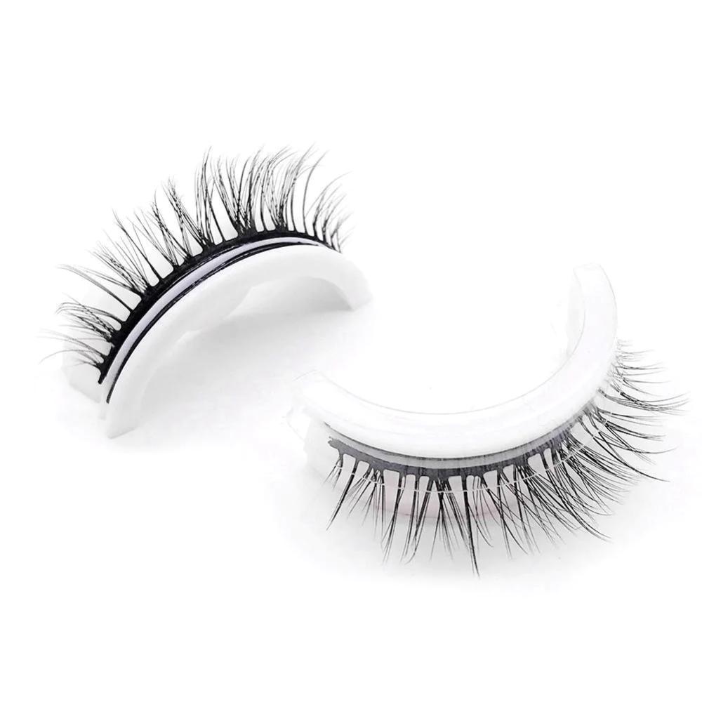 Self-Adhesive Reusable Eyelashes - Effortless Glamour, Allergy-Friendly, Easy Application-1
