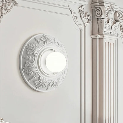 ParisAura – Vintage White Round Lamp for Sophisticated Rooms