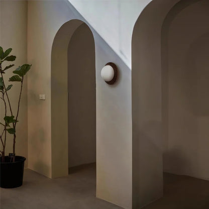 WalnutEdge – Luxurious Wall Light with Walnut Wood Accents