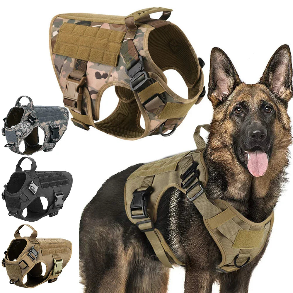 Guardpaw Tactical Dog Harness with Handle - Durable, Adjustable, Leash Set-2