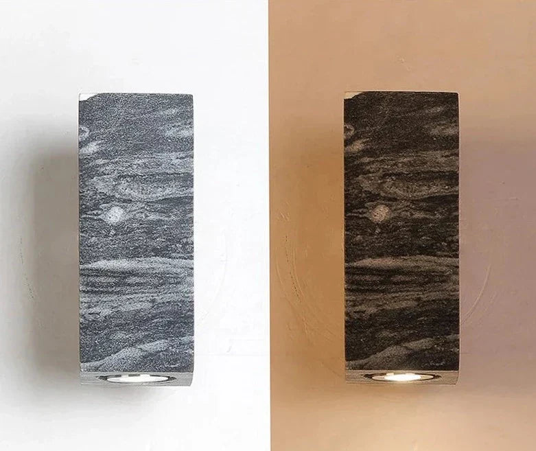 ZenBeam – Grey Wabi-Sabi Wall Lamp for Tranquil Ambience