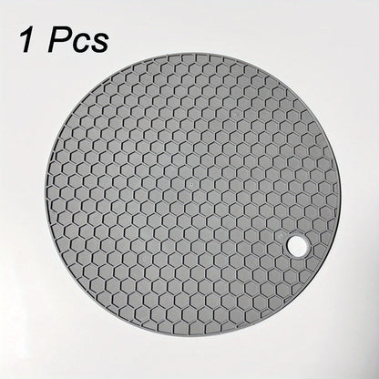 Silicone Heat Resistant Trivet Mat Round 4