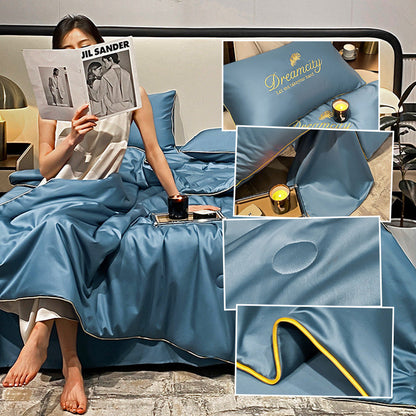SilkenCool | Elegant Breathable Silk Summer Quilt Set 0